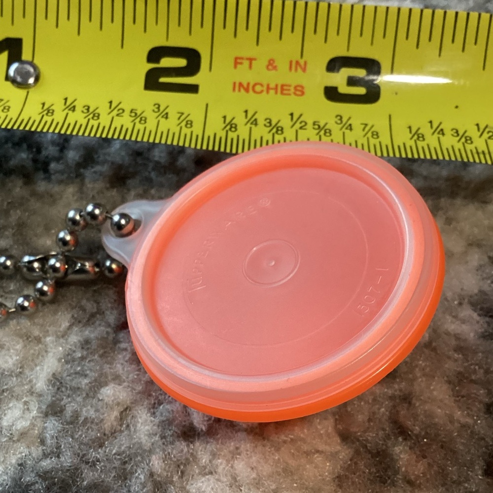 Vintage Tupperware Keychain Orange Bowl with Lid - Picture 2 of 4